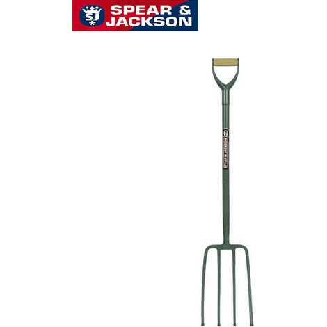 Spear & Jackson Garden Fork Muck Out Yard Pitch Fork Neverbend Contractor 1700AV