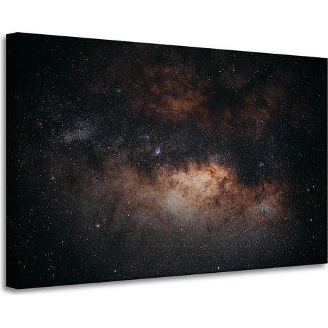 Leinwanddruck Weltraumgalaxie Sterne 90x60 cm