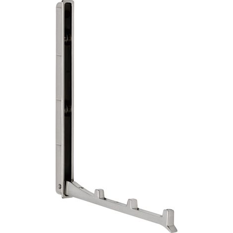 Klapphaken Came zum Einlassen - 3 Haken, Höhe 177 mm, ZN Edelstahl-Effekt