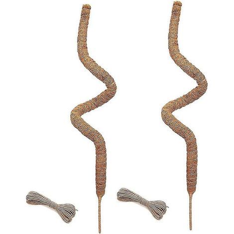 pair Lot de 2 poteaux en mousse de 48 pouces, poteaux en mousse pliables pour plantes grimpantes Monstera d'intérieur, treillis de jardin (1/3)