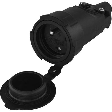 Tragbare Gummisteckdose mit/ohne 10/16A 250V 2P+Z IP65 P0044 (1/4)