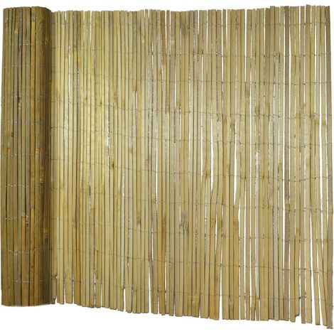 Casa Pura – Canisse en bambou fendu 100 x 300 cm – Brise-vue léger et flexible – Protection contre le vent et décoration extérieure