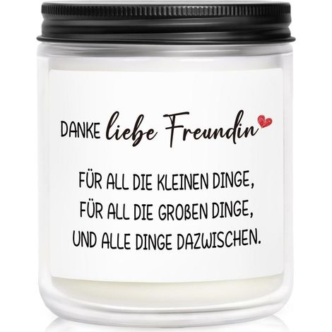 Bougie parfumée pour petite amie, cadeau pour meilleure amie, anniversaire, anniversaire de mariage, 35h de combustion