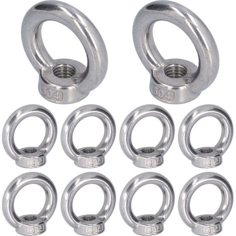 10 anneaux de levage en acier inoxydable pour machines forestières M5 (1/5)