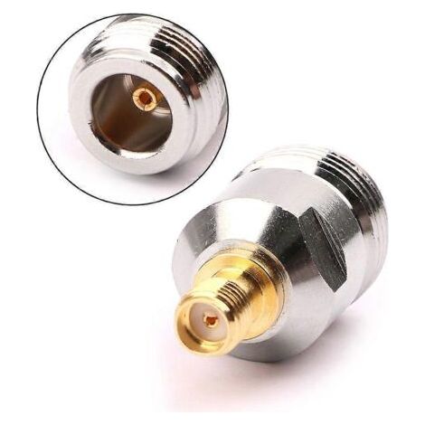 Adaptateur coupleur de connecteur coaxial RF de type N femelle-femelle avec fiche SMA (1/5)