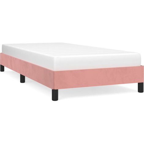 Cadre de lit Rose 80x200 Velours (1/5)