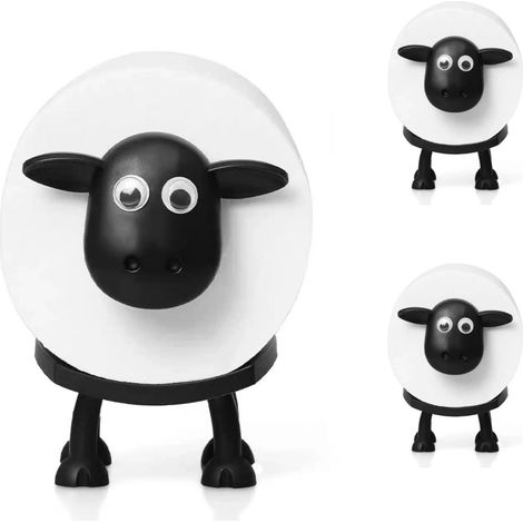 3 Pièces Porte Papier Mouton Toilet Roll Holder Porte Rouleau Papier Toilette Mouton Support Papier WC pour Toilettes Salle de Bain (1/5)