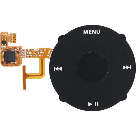 Câble flexible avec bouton de sélection Clickwheel pour iPod Vidéo 5e/5.5e génération - Noir (1/5)