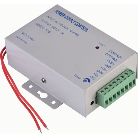 Alimentation Secteur 110-240V AC vers 12V DC 3A 30W pour Contrôle d'Accès Porte (1/5)