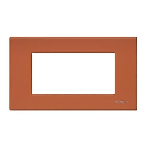 Living Light placca 4 moduli, colore rosso gomma BTIN4804RE