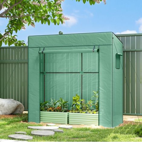 Invernadero de jardín con puerta enrollable 196 cm OKMYHOME (1/4)