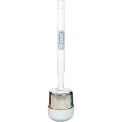Brosse WC en silicone murale avec réservoir de liquide - Nettoyage sans angle mort pour salle de bain (1/5)