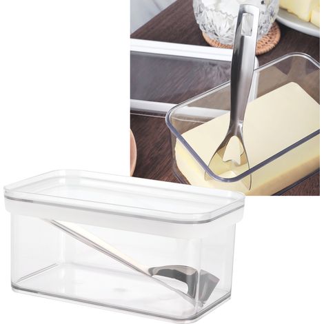 Boîte à beurre hermétique transparente grande capacité (900 ml) pour la cuisine (1/5)