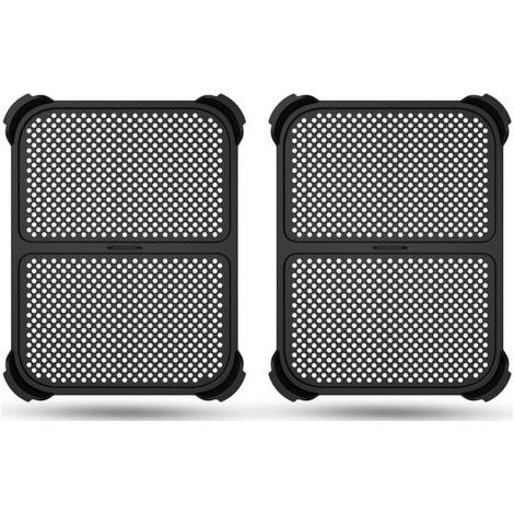 Lot de 2 protections anti-éclaboussures pour friteuse à air chaud Ninja Foodi MAX Dual Zone AF400EU / AF451EU / DZ401, accessoires en silicone, protection anti-éclaboussures réutilisable (1/4)
