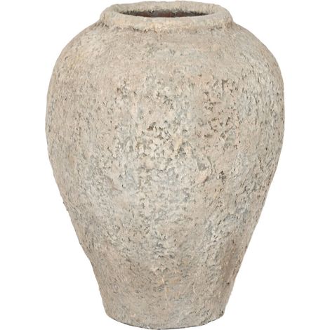 Jarron Terracota 41X41X57 L Hecho A Mano Gris (1/4)