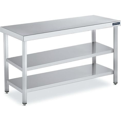 Table Centrale avec 2 Étagères - Profondeur 500 - Distform