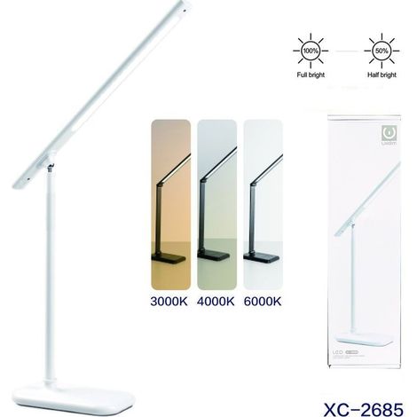 Wisdom - Lampada Led Scrivania Ricaricabile Usb Da Tavolo Touch 3 Modalita' Luce Xc-2685 - (1/5)