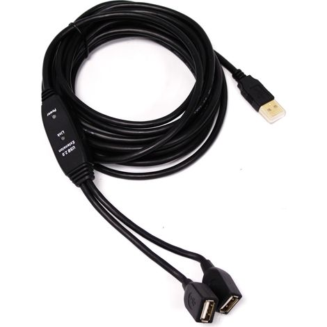 BeMatik - Câble d'extension USB 02:00  2xAH (5m) (1/3)