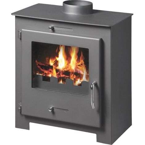 Estufa de Leña Victoria Bora Lux – 8,25 kW – Diseño Moderno y Elegante – Clase Energética A – Salida de Humos Ø150 mm (1/2)