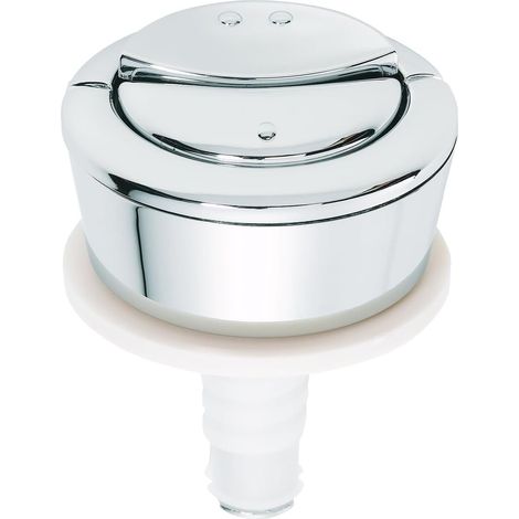 Bouton chasse d'eau wc double chasse pour mécanisme MW, chromé (1/5)