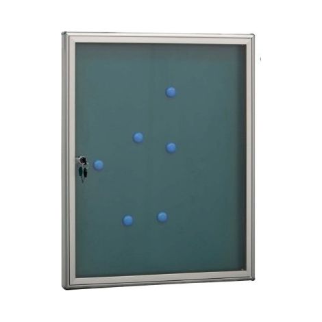 ARREGUI PAN72 Panel de Anuncios de aluminio con capacidad para 4 hojas DIN A4, con cerradura de llave, plata (1/4)