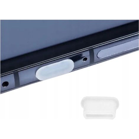 Capuchon anti-poussière transparent pour port de charge USB Type C