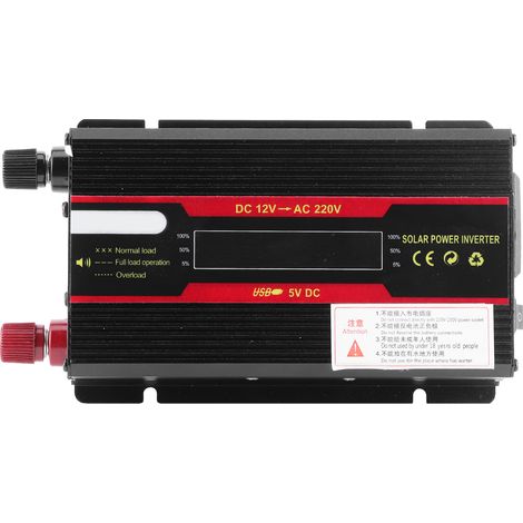 12-V-Gleichstrom-auf-220-V-Wechselrichter für Fahrzeuge, 3000 W Spitzenleistung, LCD-Display, modifizierter Sinuswellenwandler (1/5)