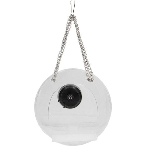 Mangeoire à Oiseaux avec Caméra Intelligente, Mangeoire à Oiseaux Suspendue pour L'Extérieur, Surveillance en Temps Réel des Mangeoires à Oiseaux Suspendues pour Le Jardin (Tour) (1/4)