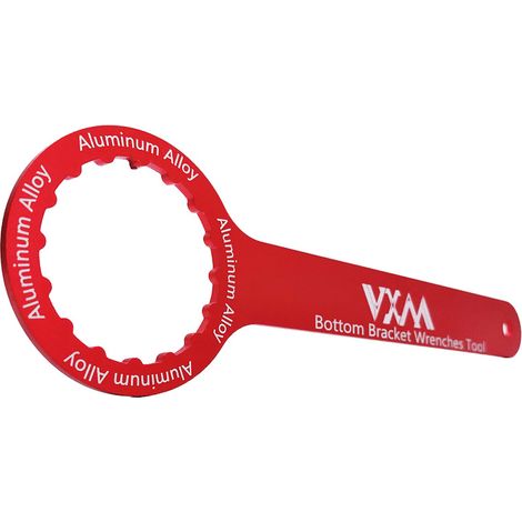 Attrezzo per la rimozione del movimento centrale della bicicletta da 44 mm a 16 fessure, chiave per riparazione BB109 BB30 PF30 BB51 BB52 Rosso (1/2)