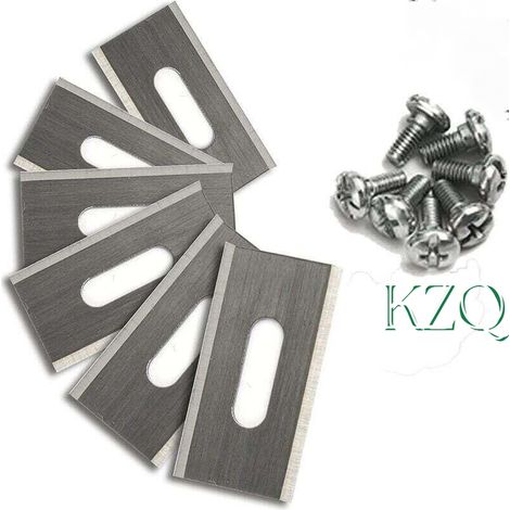 Packung mit 30 doppelseitigen Edelstahl-Rasenmessern 36,5 x 18,5 x 0,65 mm - KZQ