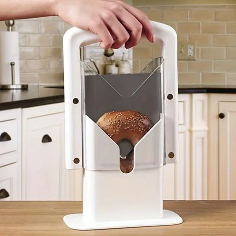 Rack decoupe pour pain de mie toasteur guide pour trancher bagels et pains outil de boulangerie pratique et precis (1/5)