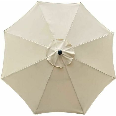 Housse De Parasol - Tissu Polyester Double Couche - 2 7 M De Diamètre - 8 Bâtons - Imperméable Anti UV - Remplaçant Pour Parasol 3 M