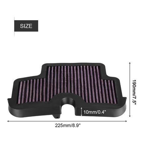 High-flow air intake filter for motorcycles ER6F and ER6N (2009-2011)