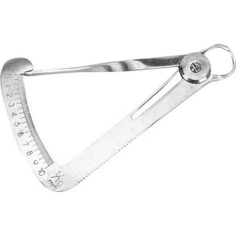 Edelstahl Wachs Messschieber Dental Lineal Dreieck Messwerkzeuge Dental Labor Lineal Wachs Lineal für Dental Labor (1/5)