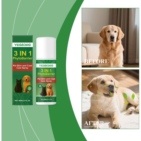 Spray de soin pour la peau et le pelage des animaux - Soin hydratant doux quotidien pour usage externe - 60 ml (1/5)
