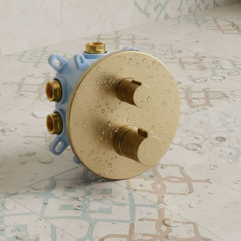 Thermostat encastré rétro en bronze antique PaulGurkes pour 1-3 consommateurs