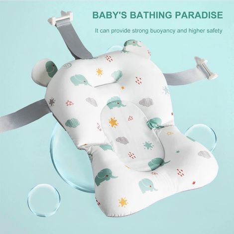 Cuscino da bagno per neonati - Seggiolino da bagno per neonati - Cuscino da bagno - Accessori per il bagnetto dei neonati - Materassino da bagno per neonati - Cuscino di sicurezza per il bagnetto - Cu (1/5)
