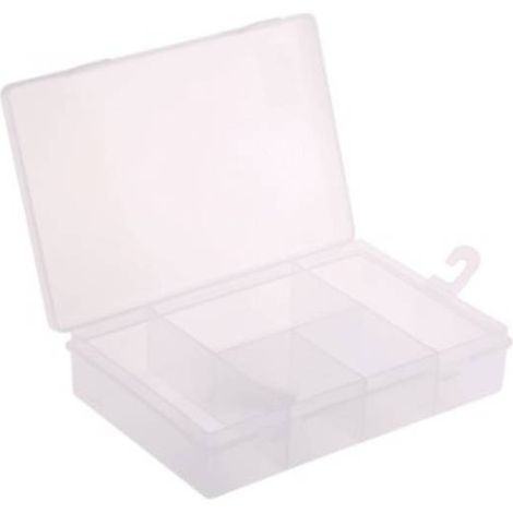Boite compartimentée RS PRO, 5 Compartiments, Plastique, 40mm x 181mm x 125mm ( Prix pour 1 ) (1/3)