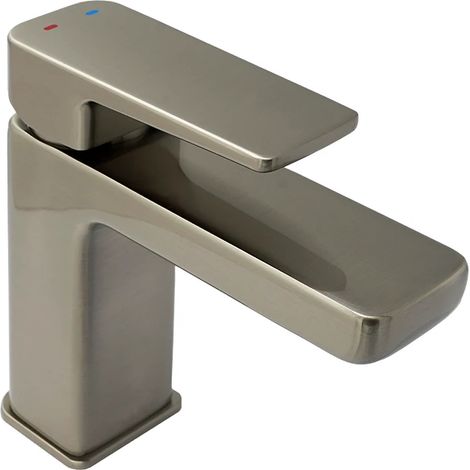 Francis Pegler Caja Basin Mono Mixer Tap in Brushed Nickel Inc Click Waste (1/3)