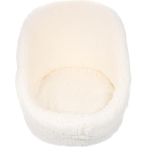 Petit Canapé Accessoire Photo pour Bébé Garçon -né en Tissu Peluche Blanc, Confortable et Sûr pour Séance Photo de Bébé Délicate (1/5)