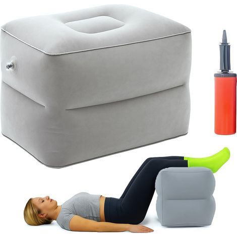 Grand cube en mousse pour disques intervertébraux, coussin de positionnement des marches réglable, coussin gonflable avec pompe, 40 x 30 x 32 cm (1/5)