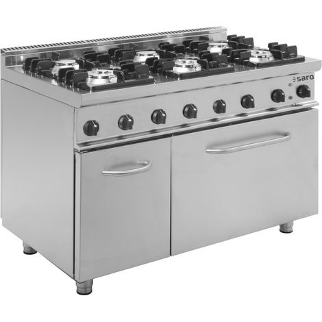 Cuisinière gaz - 6 feux - Four électrique 120L - 36.2 kW - E7/KUPG6LE - Saro