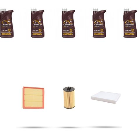 Kit tagliando 3 FILTRI e 5L OLIO compatibile con Opel Zafira B 1.6 CNG 110kw dal 2009 (1/4)