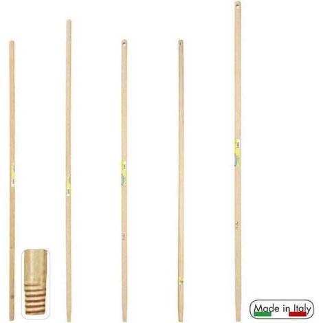 Manico legno cm 130 filetto Verdemax