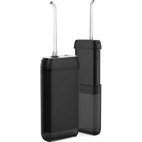 Hydropulseur Baining noir portable, pompe à membrane IPX7, batterie 1000-1200 mAh, autonomie 15 jours, réservoir 300 ml pour adultes (1/5)