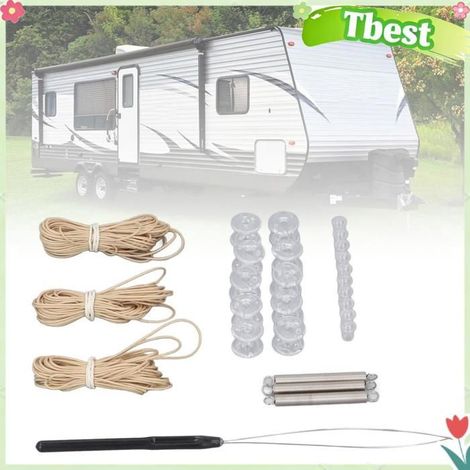 Tbest kit de fixation de pare-soleil de fenêtre de camping-car Kit de Réparation de Pare-soleil plissé pour auto outillage (1/5)