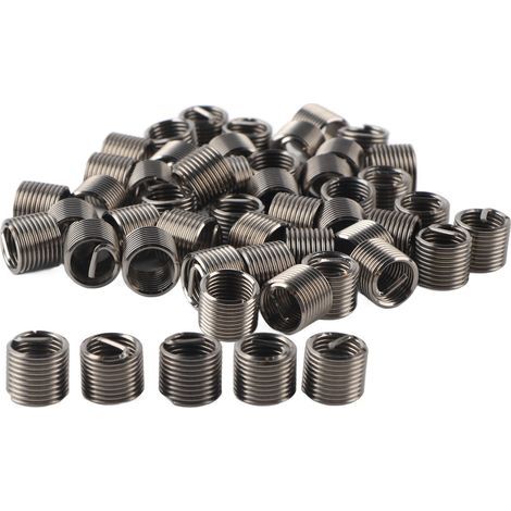 50 pièces Inserts filetés mâle femelle écrou réducteur outil de réparation fixation en acier inoxydable M10x1.251.5D (1/5)