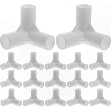 Lot de 20 raccords en T en plastique, adaptés aux auvents, aux pièces détachées et aux accessoires de tentes. (1/5)