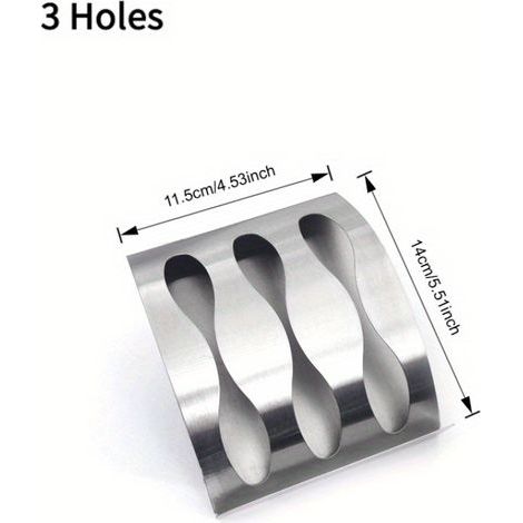 Porte-brosse à dents mural en acier inoxydable sans perçage – Organisateur de salle de bain adhésif avec 3 emplacements, design moderne et finition brillante (1/4)