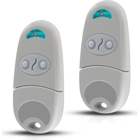 433,92 MHz Torfernbedienung – Kompatibel mit T0P432NA – 2 Kanäle, 2 Fernbedienungen + 2 Paar Knopfzellenbatterien – Für automatische Garagentore und Einfahrtstore (1/5)